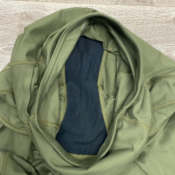 Thinx Moderate Absorbency Activewear Leggings High Rise Pockets Kale Green M - Picture 14 of 15